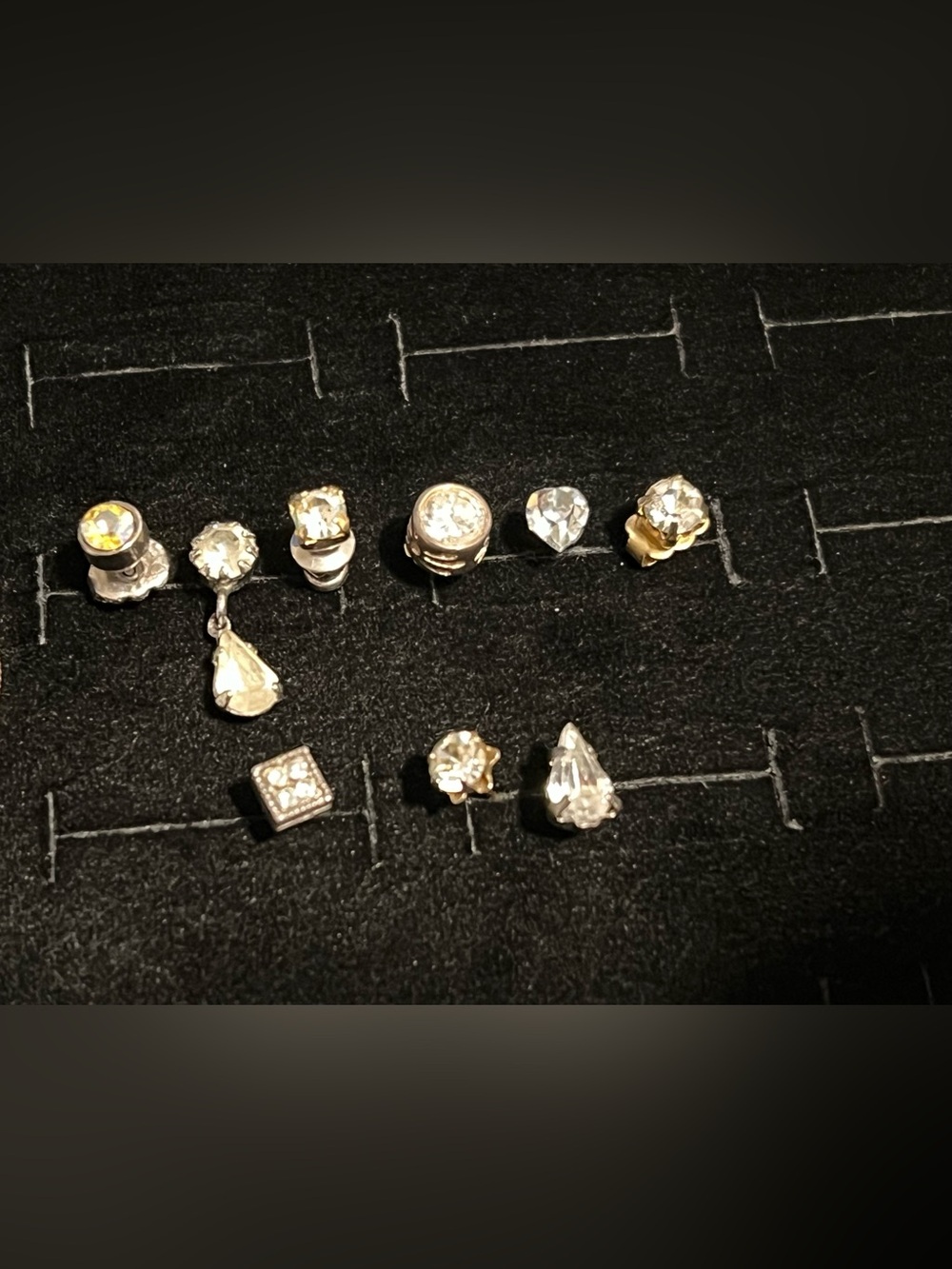 Vintage Single Stud Earring Lot of 9 —A5–